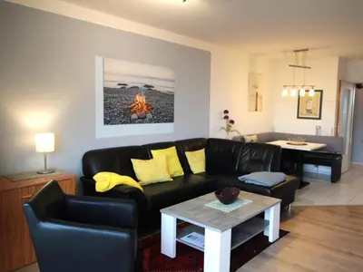 Ein Sitzbereich in der Unterkunft Residenz Trafalgar - Ferien-Apartments