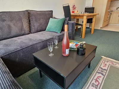 Ein Sitzbereich in der Unterkunft Nordseebrandung D7.1