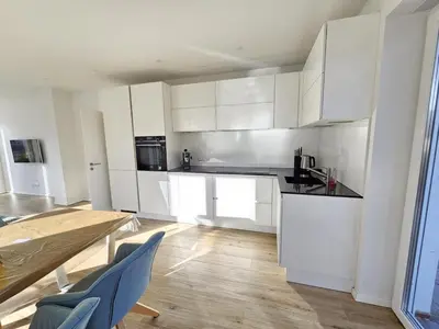 Küche/Küchenzeile in der Unterkunft Ferienhaus im Angerdorf