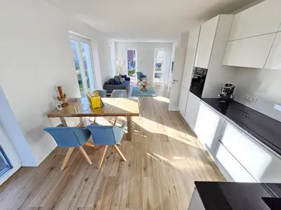 Küche/Küchenzeile in der Unterkunft Ferienhaus Angerdorf Nr 21