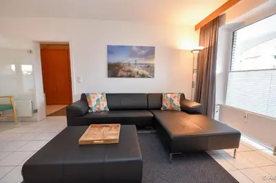Ein Sitzbereich in der Unterkunft Haus 