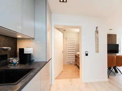 Küche/Küchenzeile in der Unterkunft Inseltörn Wohnung 10