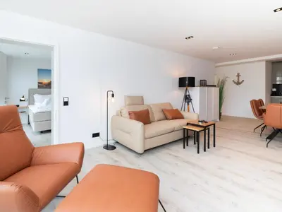 Ein Sitzbereich in der Unterkunft Inseltörn Wohnung 3