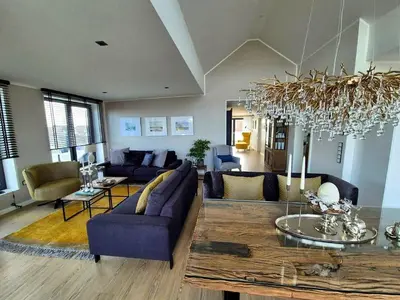 Ein Sitzbereich in der Unterkunft Inseltörn Penthouse