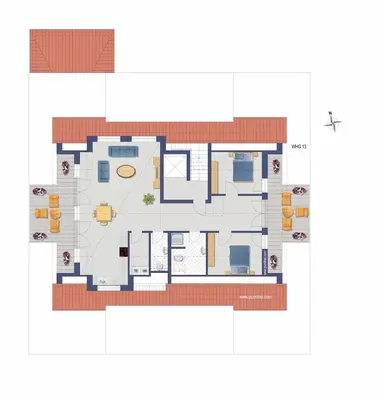 Grundriss der Unterkunft Inseltörn Penthouse