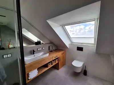 Ein Badezimmer in der Unterkunft Inseltörn Penthouse