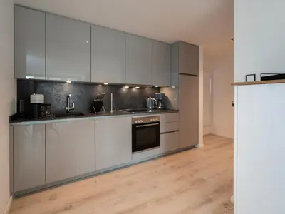 Küche/Küchenzeile in der Unterkunft Inseltörn Wohnung 7