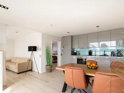 Küche/Küchenzeile in der Unterkunft Inseltörn Wohnung 5
