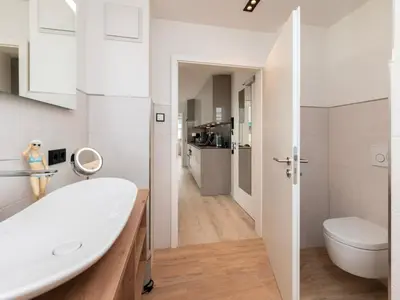 Ein Badezimmer in der Unterkunft Inseltörn Wohnung 5