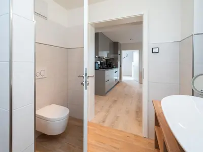Ein Badezimmer in der Unterkunft Inseltörn Wohnung 12