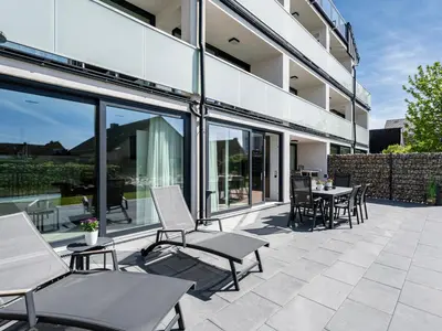 Ein Balkon oder eine Terrasse in der Unterkunft Inseltörn Wohnung 1