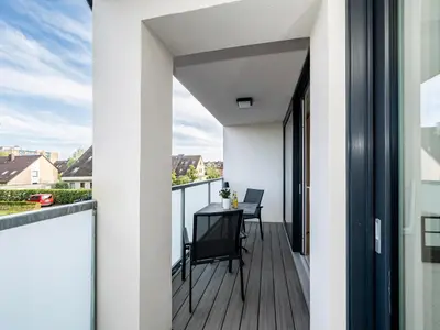 Ein Balkon oder eine Terrasse in der Unterkunft Inseltörn Wohnung 8