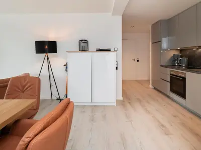 Küche/Küchenzeile in der Unterkunft Inseltörn Wohnung 6