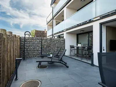 Ein Balkon oder eine Terrasse in der Unterkunft Inseltörn Wohnung 4