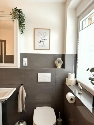 Ein Badezimmer in der Unterkunft Ferienhaus Sandstrand