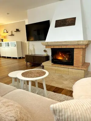 Küche/Küchenzeile in der Unterkunft Ferienhaus Sandstrand