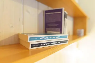 Die Bibliothek im Ferienhaus
