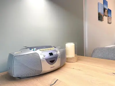 Ein Bett oder Betten in einem Zimmer der Unterkunft Seaside 53 Grad FeWo 5