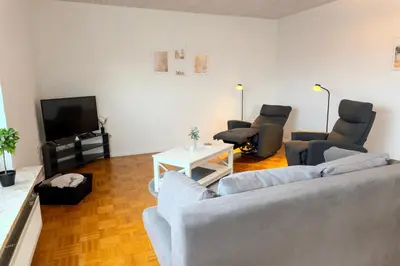TV/Unterhaltungsangebot in der Unterkunft Ferienwohnung Hygge und Mee-h-r