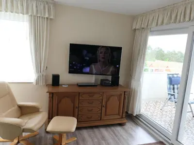 TV/Unterhaltungsangebot in der Unterkunft House Poseidon 35 Comfortable holiday residence
