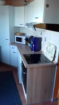 Küche/Küchenzeile in der Unterkunft Strolchi