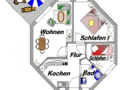 Grundriss der Unterkunft Strolchi