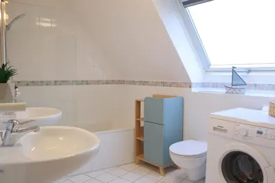 Ein Badezimmer in der Unterkunft Ferienhaus Nordlicht