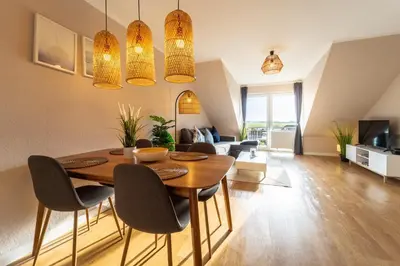 TV/Unterhaltungsangebot in der Unterkunft Nordseeglück - modern und ruhig mit Sauna