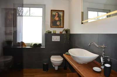 Ein Badezimmer in der Unterkunft Deichkieker