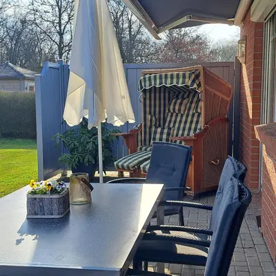 Ein Patio oder anderer Außenbereich in der Unterkunft Ferienhaus Sophie