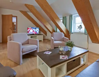 TV/Unterhaltungsangebot in der Unterkunft Ferienwohnung in Otterndorf