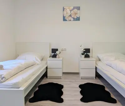 Ein Bett oder Betten in einem Zimmer der Unterkunft Werkwohnung in Brunsbüttel Süd