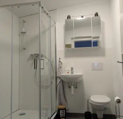 Ein Badezimmer in der Unterkunft Werkwohnung in Brunsbüttel Süd