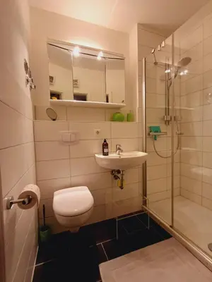Ein Badezimmer in der Unterkunft Ferienwohnung Seelenbrise