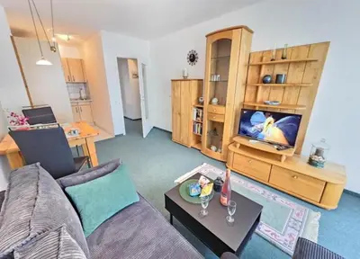 TV/Unterhaltungsangebot in der Unterkunft Haus Nordseebrandung Wohnung D71