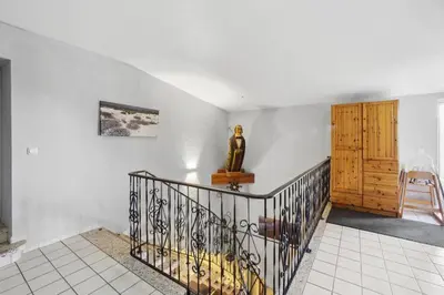 Ein Bett oder Betten in einem Zimmer der Unterkunft Fewo-Seemoewe