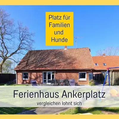 Ferienhaus Ankerplatz Ihlienworth - Top bewertet von Hundehaltern - Hunde willkommen