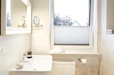 Ein Badezimmer in der Unterkunft Dat-Meerhus Wohnung 5