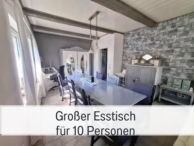 Grundriss der Unterkunft Ferienhaus Odisheim - Hunde herzlich willkommen - hoher Zaun - Terrasse mit Überdachung - familienfreundlich