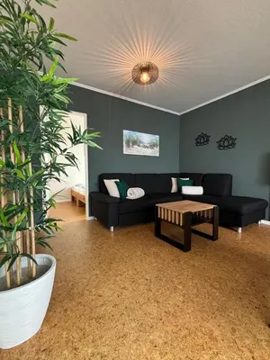 Ein Sitzbereich in der Unterkunft Haus Poseidon, Ferienwohnung POS01