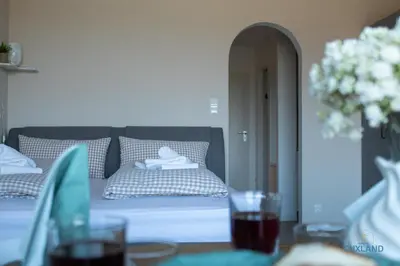 Ein Bett oder Betten in einem Zimmer der Unterkunft Haus Jan am Strand Wohnung 204