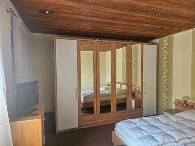 Ein Bett oder Betten in einem Zimmer der Unterkunft Ferienwohnung Alt Otterndorf