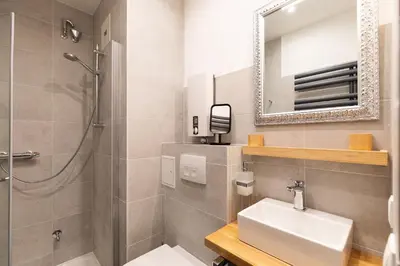 Ein Badezimmer in der Unterkunft Haus Medemsand, Whg 221