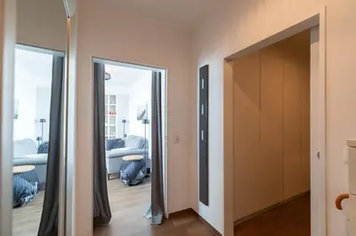Ein Bett oder Betten in einem Zimmer der Unterkunft Haus Medemsand, Whg 221