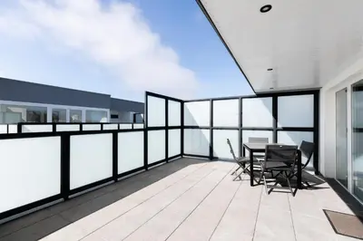 Ein Balkon oder eine Terrasse in der Unterkunft Haus Medemsand, Whg 221