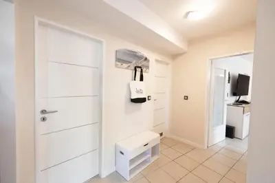 Grundriss der Unterkunft Nordsee direkt Garten Hallenbad und Sauna Strandkorb in der Saison