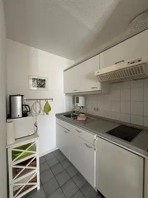 Küche/Küchenzeile in der Unterkunft Haus Hohe Worth, Apartment 110