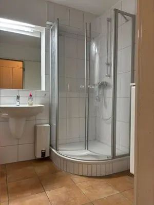 Ein Badezimmer in der Unterkunft Haus Hohe Worth, Apartment 110