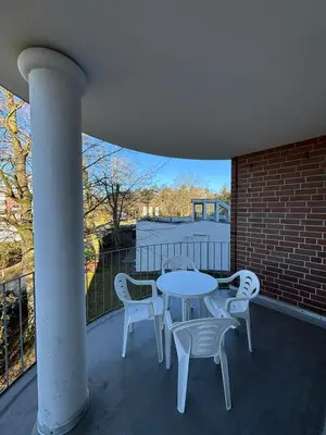 Ein allgemeiner Bergblick oder ein Berglick von der Ferienwohnung aus