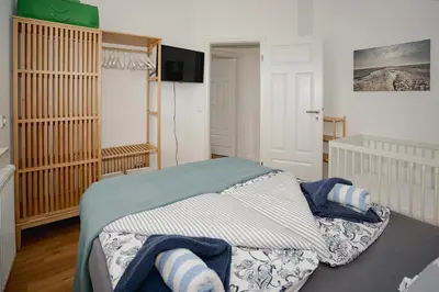 Ein Bett oder Betten in einem Zimmer der Unterkunft Nordseeliebe
